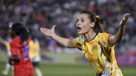 Frauen-WM: Australisches Team fordert deutliche Prämienerhöhung , Hayley Raso spielt für Australien bei der Frauen-WM in Frankreich