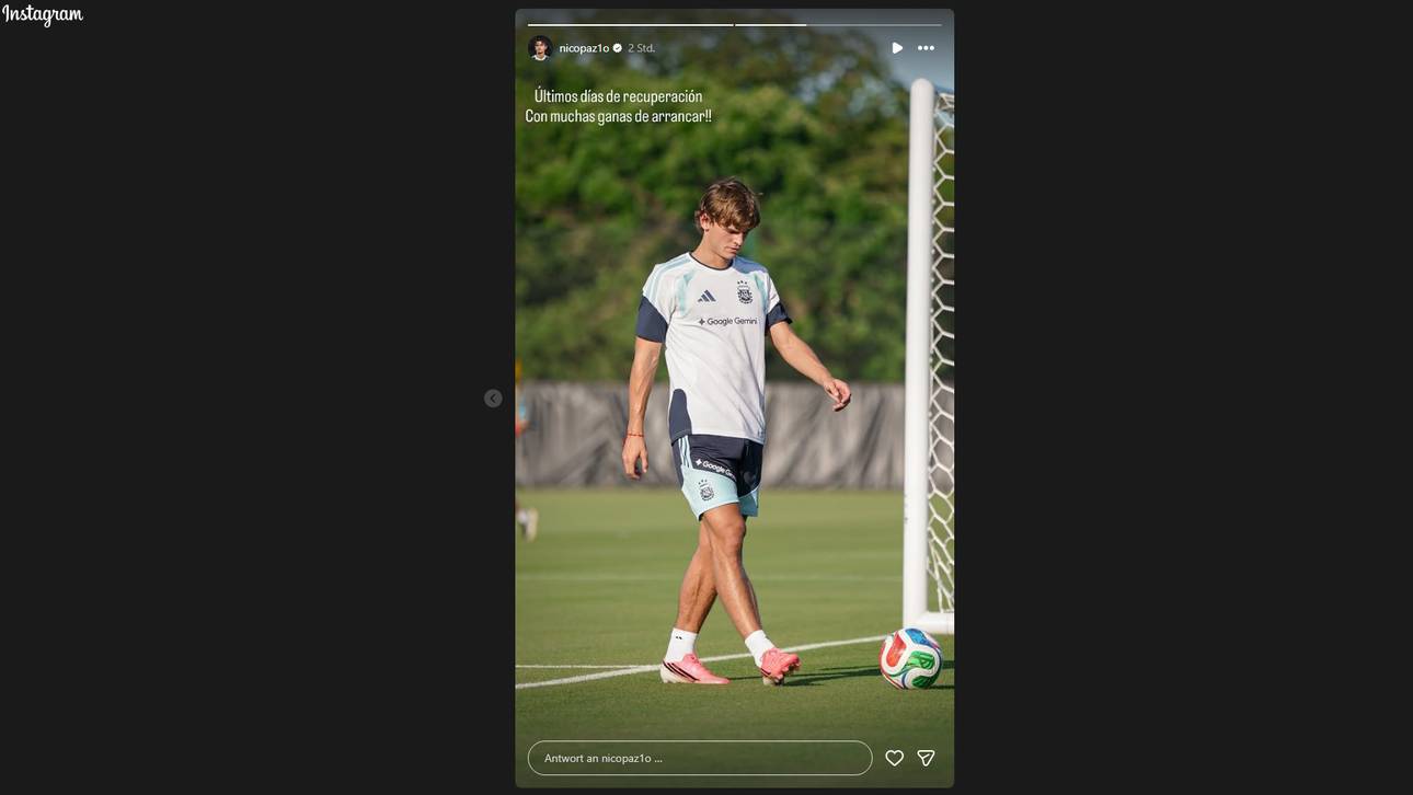 Nico Paz via Instagram