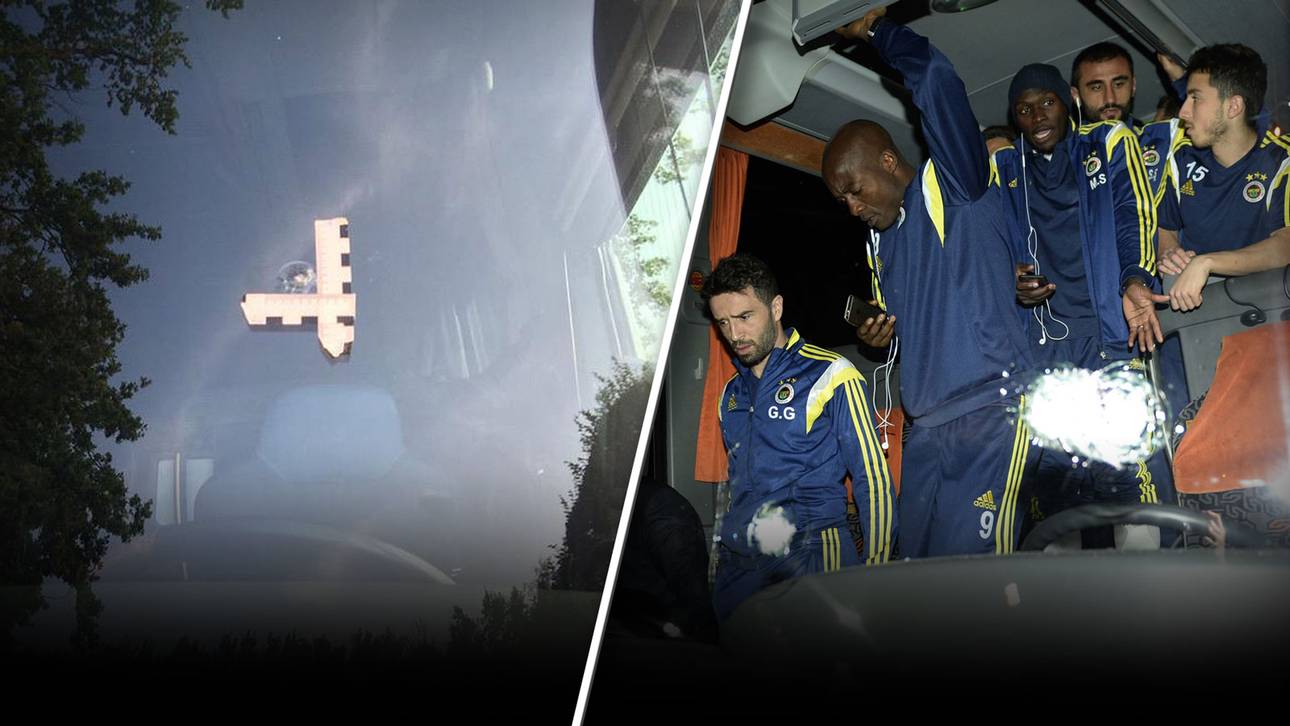 Zielscheibe Mannschaftsbus