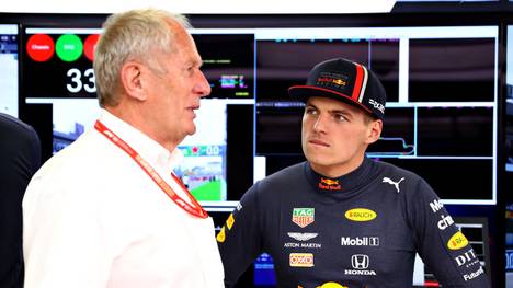 Max Verstappen (r.) hielt wenig von Helmut Markos Vorschlag bei Red Bull, die Fahrer absichtlich mit dem Coronavirus zu infizieren