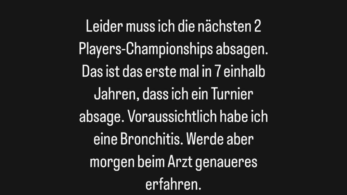 Martin Schindler sagt die beiden Players-Championship-Turniere in Hildesheim ab