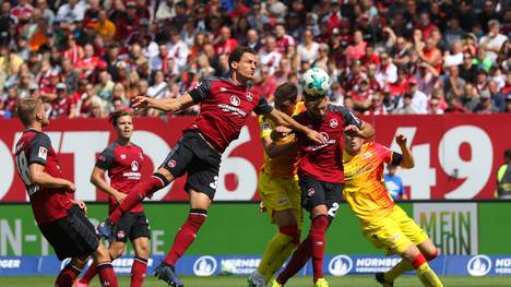 Der 1. FC Nürnberg machte in letzter Sekunde den Ausgleich per Kopfball gegen Union Berlin