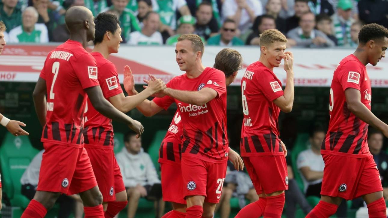 Tor-Spektakel in Bremen: Götze lässt Frankfurt jubeln