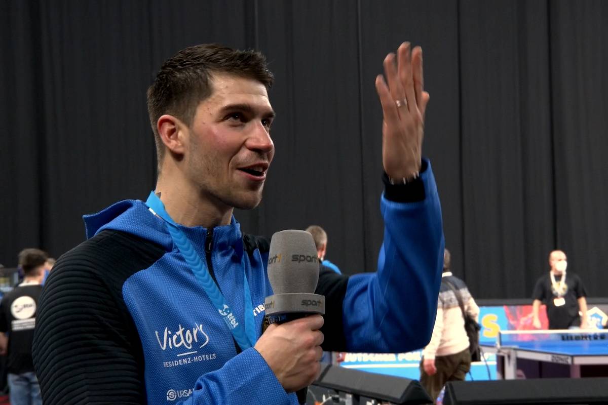 Patrick Franziska macht mit seinem Sieg gegen Anton Källberg Saarbrückens Pokal-Triumph über Düsseldorf klar. Der Olympia-Silbermedaillen-Gewinner verrät, wie jetzt gefeiert wird.