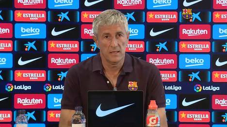 Quique Setien äußert sich nicht zu den Gerüchten um einen möglichen Abschied von Lionel Messi beim FC Barcelona. Der Barca-Coach will über Gerüchte keine Spekulationen abgeben.