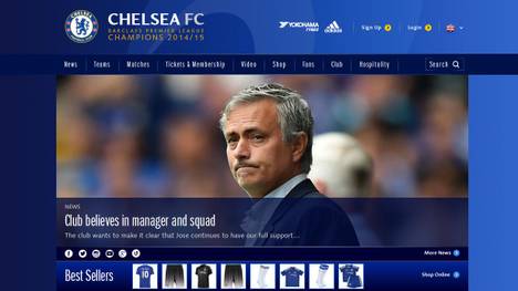 Der FC Chelsea gelobt auf seiner Homepage Jose Mourinho die Treue