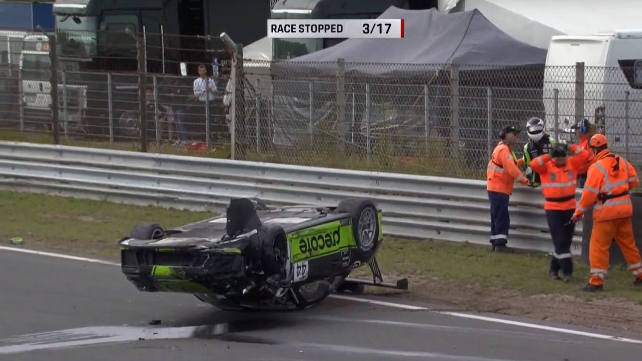 Böser Crash sorgt für Unterbrechung