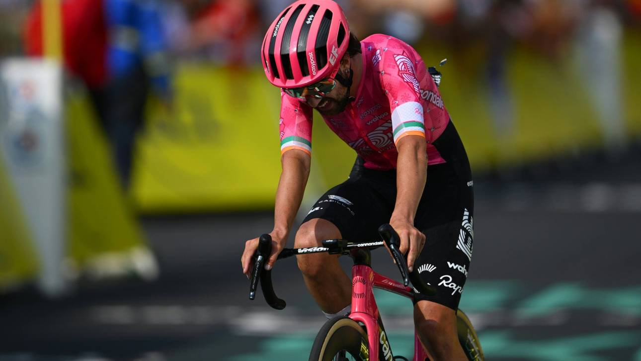 Pogacar trotzt den Attacken – Healy nach Klettershow in Gelb