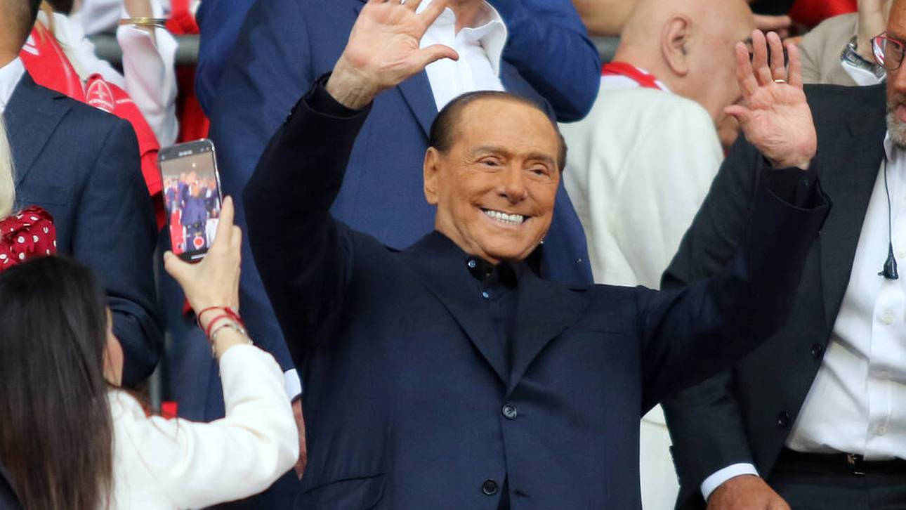 Silvio Berlusconi bei Monzas Aufstiegesfeier 2021