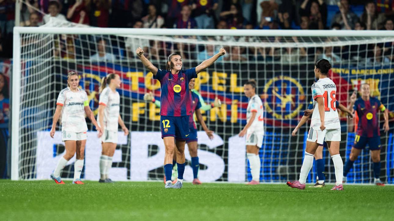 Die Bayern-Frauen gingen in Barcelona baden