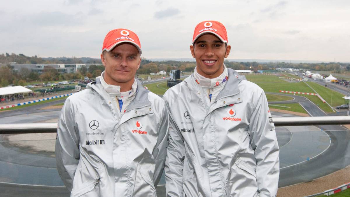 Heikki Kovalainen (l.) fuhr 2008 und 2009 gemeinsam mit Lewis Hamilton für McLaren