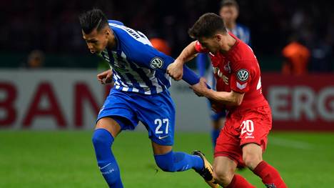 In der 2. Runde des DFB-Pokals gewann der 1. FC Köln (r.: Salih Özcan) Ende Oktober gegen Hertha BSC 