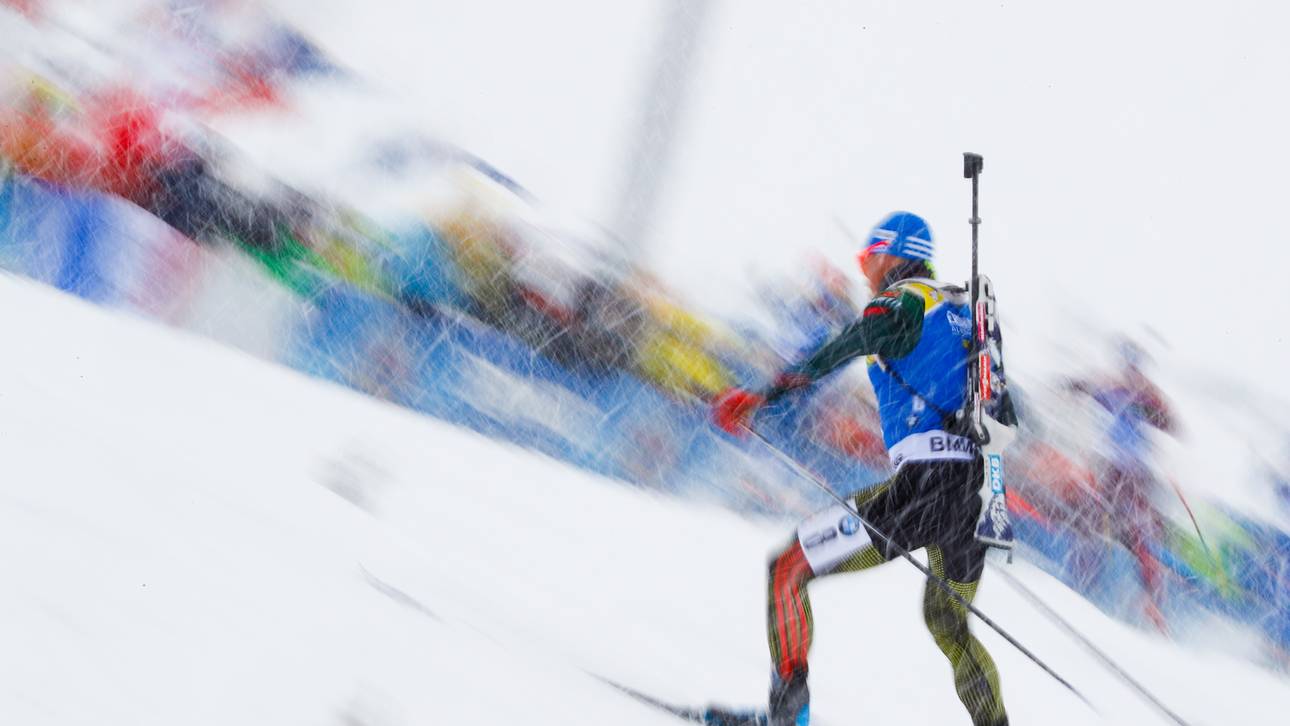 Biathlon-Staffel auf Rang zwei