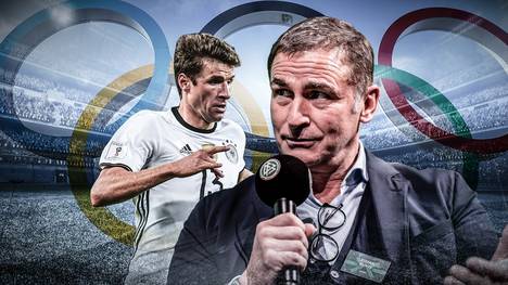 Stefan Kuntz (r.) will Thomas Müller zu den Olympischen Spielen mitnehmen