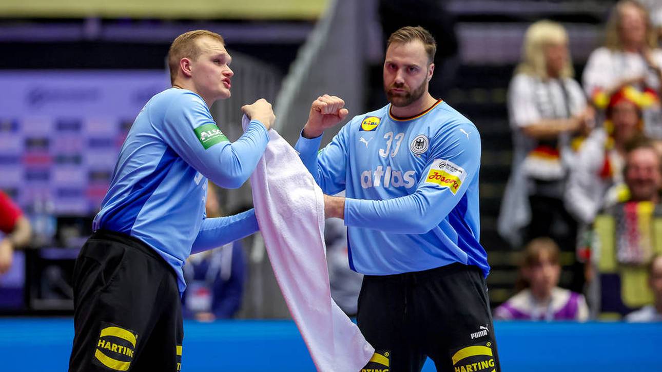 David Späth (l.) und Andreas Wolff (r.) bilden das deutsche Torwartgespann bei der Handball-EM