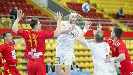 Mikkel Hansen (M.) wurde mit Dänemark 2021 Handball-Weltmeister