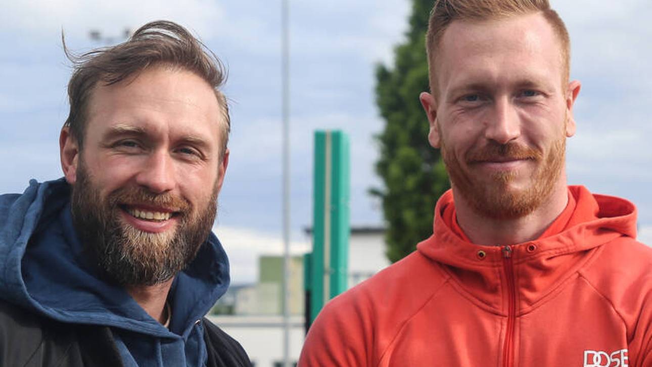 Robert Harting und Bruder Christoph nach ihrer Versöhnung im Jahr 2021