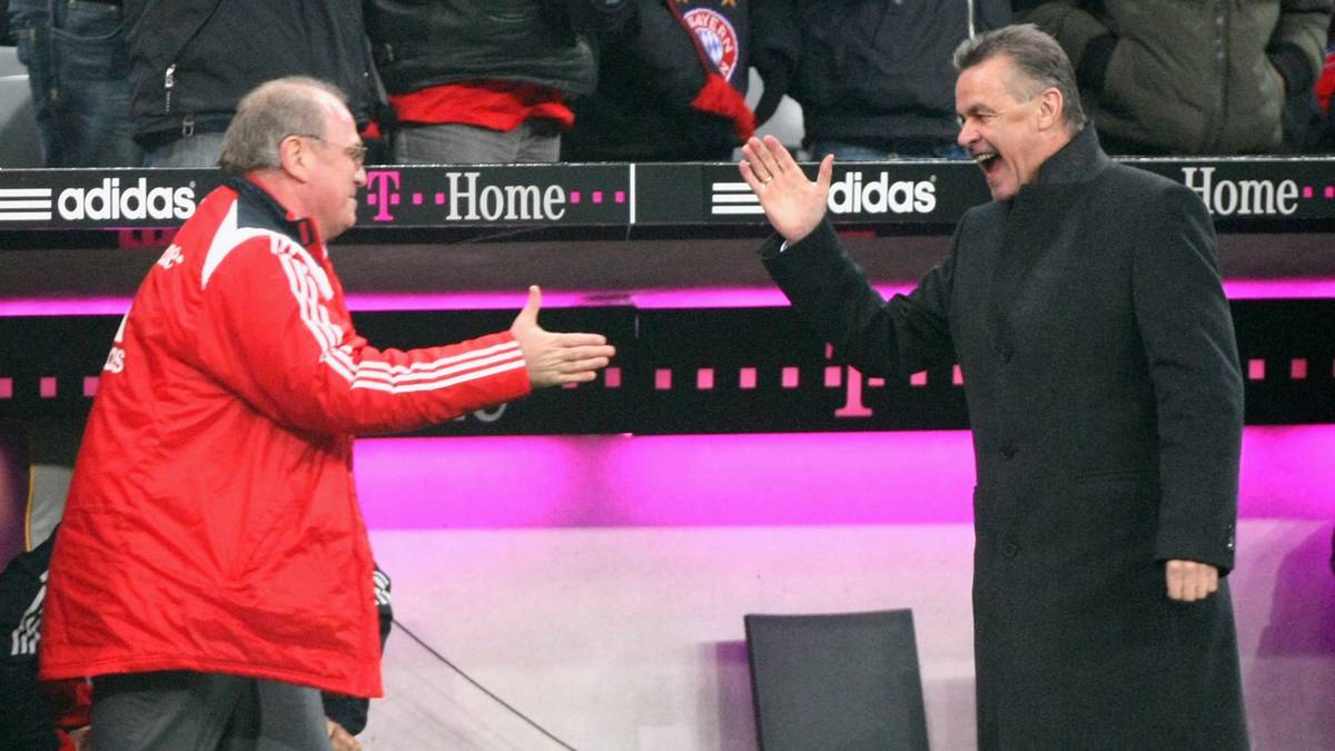 Nach dem Spiel geht Per in die Eistonne - Ottmar ins Hitzfeld