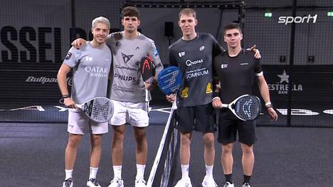 Die Highlights des Achtelfinals zwischen dem Top-Duo Agustín Tapia und Arturo Coello gegen Ivan Ramírez und Pablo Garcia am zweiten Spieltag der German Padel Open in Düsseldorf (27.9. bis 1.10.)