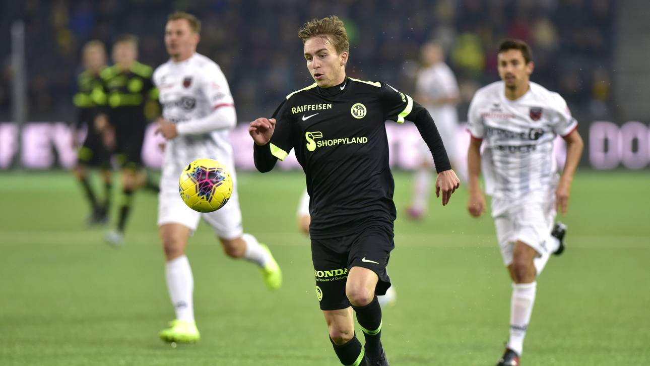 Gianluca Gaudino (M.) spielt seit Januar 2019 für die Young Boys Bern