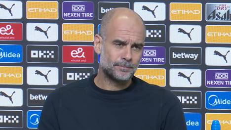 Pep Guardiola spricht in der Pressekonferenz über das Team von Mikel Arteta und sagt, sie seien aktuell das beste Team der Welt.