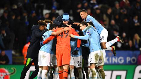 Leicester City v Manchester City: Manchester City darf weiter vom Titel im Caraboa Cup hoffen