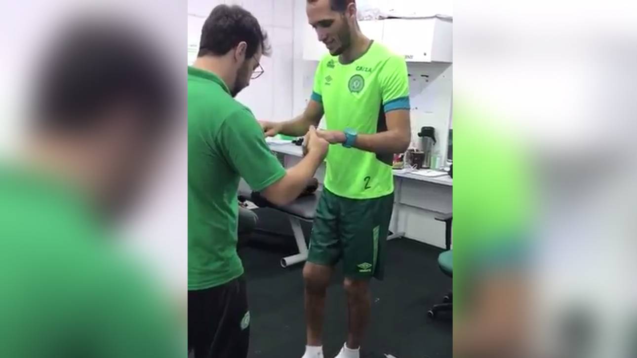 Absturzopfer macht erste Schritte