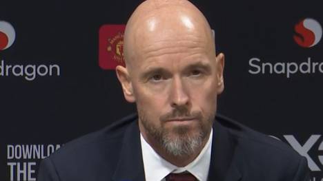 Manchester Uniteds Trainer Erik ten Hag steht nach dem schwachen Saisonstart unter Druck. Auf einer Pressekonferenz äußert er sich zu den Entlassungsgerüchten.