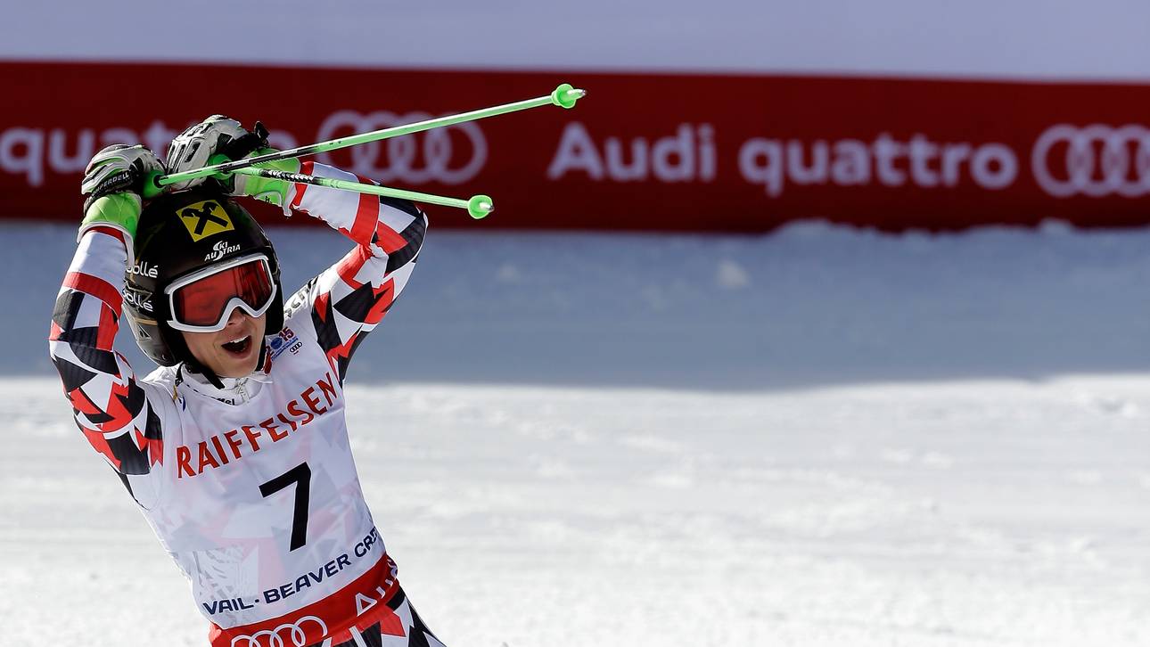 Anna Fenninger jubelt über WM-Gold im Riesenslalom von Beaver Creek