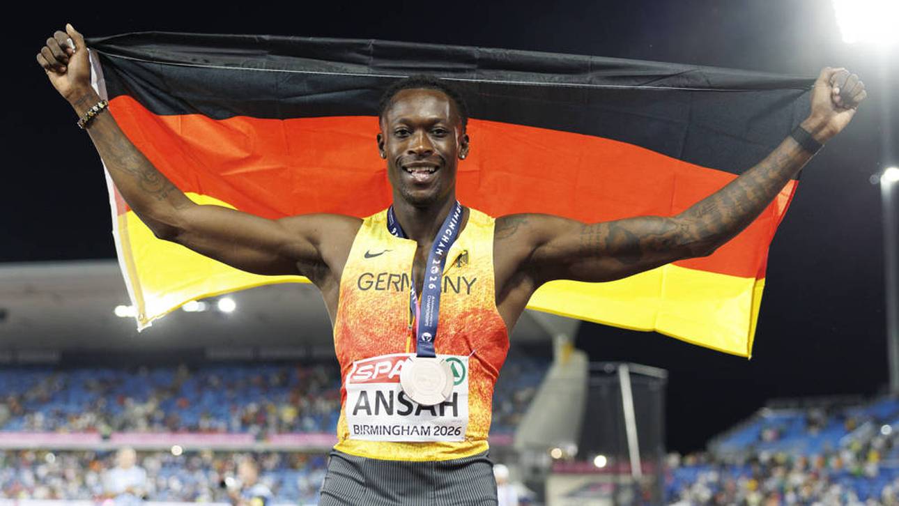 Historische Medaille nach Sprint-Krimi