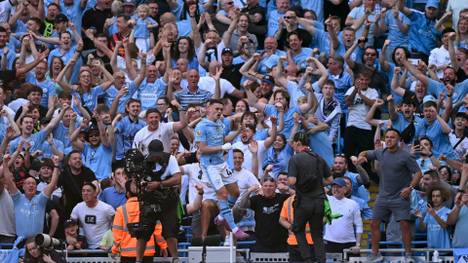 Phil Foden bejubelt das 2:0