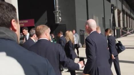 FIFA-Präsident Gianni Infantino weicht Fragen zu einem möglichen Rücktritt aus. Stattdessen spricht der Schweizer über die U20-Frauen-WM in Polen und die positiven Entwicklungen bei der FIFA.