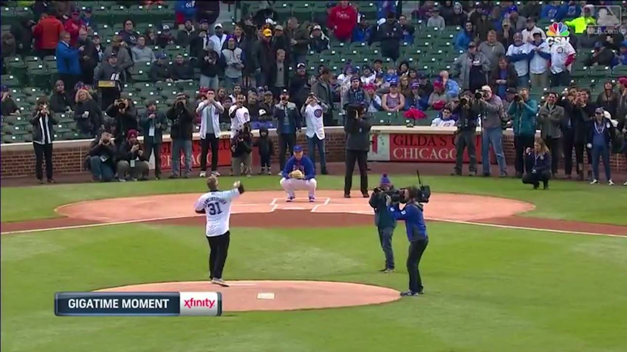 Schweinsteiger beim Baseball
