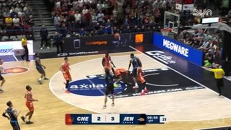 Die BBL-Highlights der Basketball-Partie NINERS Chemnitz - Science City Jena im Video. 