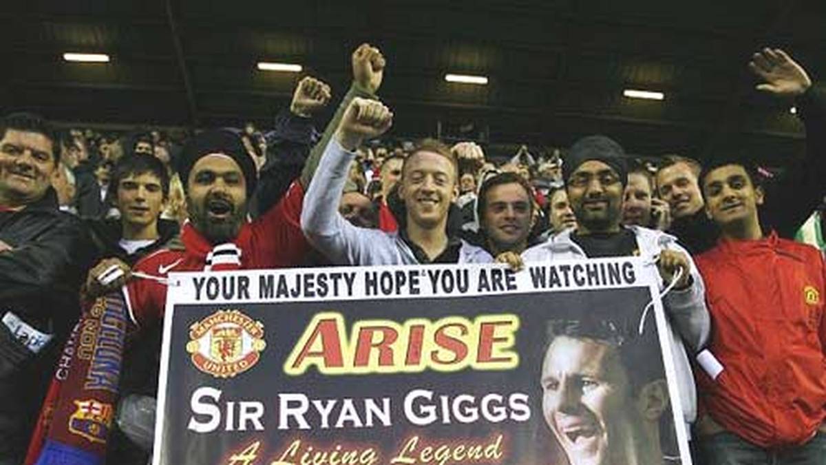 Bei den United-Fans bleibt Giggs die unangefochtene Nummer eins...