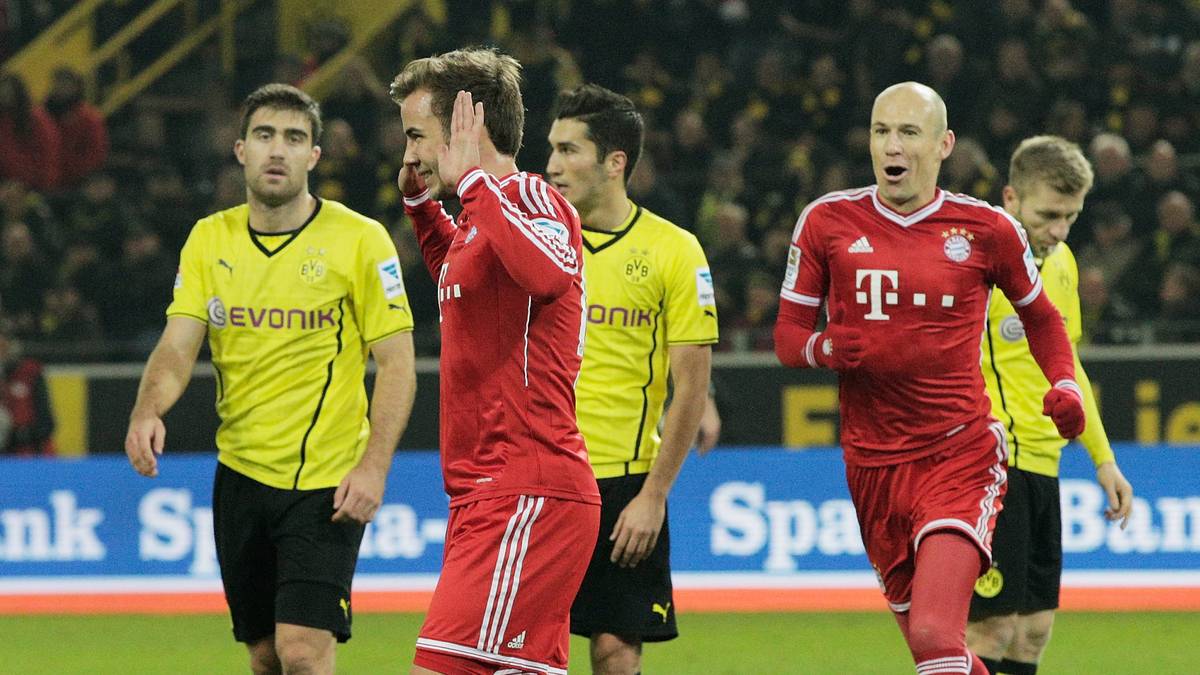 ‚Wir sind natürlich über alle Maßen enttäuscht, betonen aber, dass sich sowohl Mario als auch sein Berater absolut vertragskonform verhalten haben‘, ließ sich BVB-Geschäftsführer  Hans-Joachim Watzke zitieren. Das trug natürlich auch nicht dazu bei, die Fans zu beruhigen. Götze, bis dahin Publikumsliebling, hatte seitdem den Stempel des geldgierigen Profis weg, wurde bei jedem Spiel ausgepfiffen. Bei seinem ersten Spiel mit Bayern in Dortmund traf Götze prompt - jubelte aber nicht.