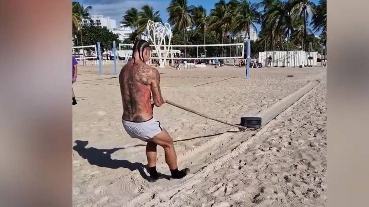 Mit Haaland-Frisur: Zlatan Ibrahimovic zeigt Mega-Workout am Strand von Miami
