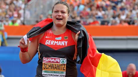 Christina Schwanitz gewann die Goldmedaille bei der EM