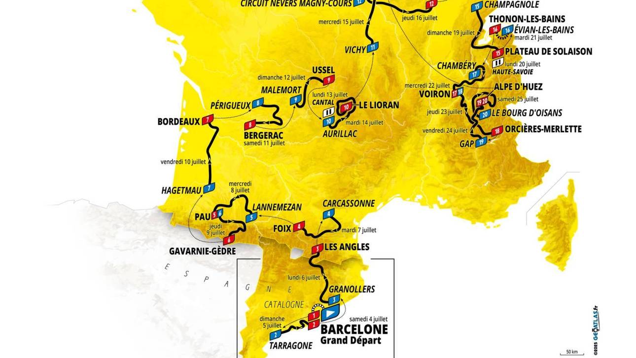Tour de France Zeitplan 2026