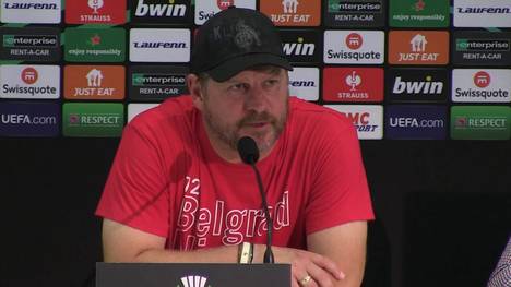 Köln-Coach Steffen Baumgart muss beim ersten Spiel in der Gruppenphase der Conference League gegen Nizza auf der Tribüne Platz nehmen. Sein Team werde taktisch aber auch ohne ihn gut funktionieren.