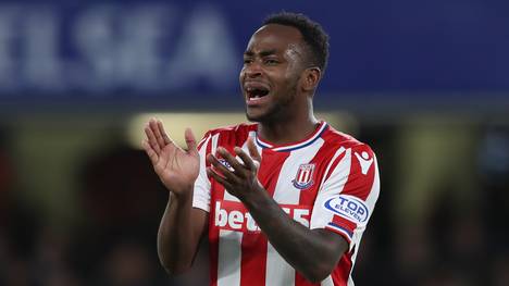 Stoke City: Saido Berahino mit Baby-Hattrick, Saido Berahino spielt für Premier-League-Absteiger Stoke City 