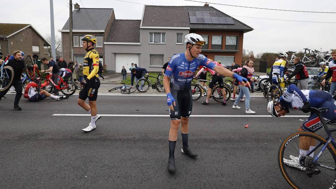 Auch Superstar Julian Alaphilippe war der Leidtragende
