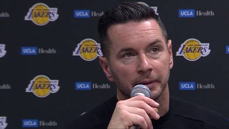 Lakers-Coach JJ Redick lobt LeBron James, dem kurz vor seinem 40. Geburtstag gegen die Atlanta Hawks ein beeindruckendes 39-Punkte-Triple-Double gelang.