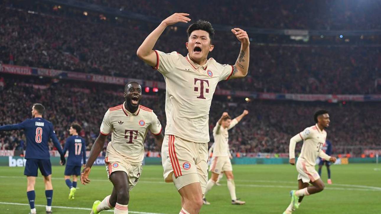 Bayern-Verteidiger Minjae Kim hat in der Champions League gegen Paris Saint-Germain getroffen