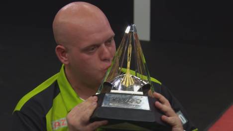 Michael van Gerwen gewinnt die Premier League of Darts im Finale gegen Joe Cullen mit 11:10. Für den Niederländer ist es der sechste Premier League Titel seiner Karriere.