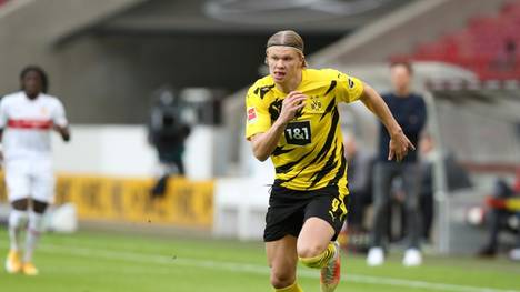 Erling Haaland hat beim 3:2-Sieg des BVB beim VfB Stuttgart einen Saisonrekord in Sachen Geschwindigkeit aufgestellt. Der Norweger war mit unfassbaren 36,04 km/h unterwegs.