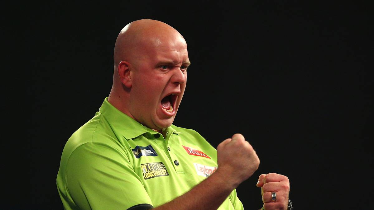 Van Gerwen gibt zudem nur ein einziges Leg ab. Nach nur 28 Minuten ist das Match durch
