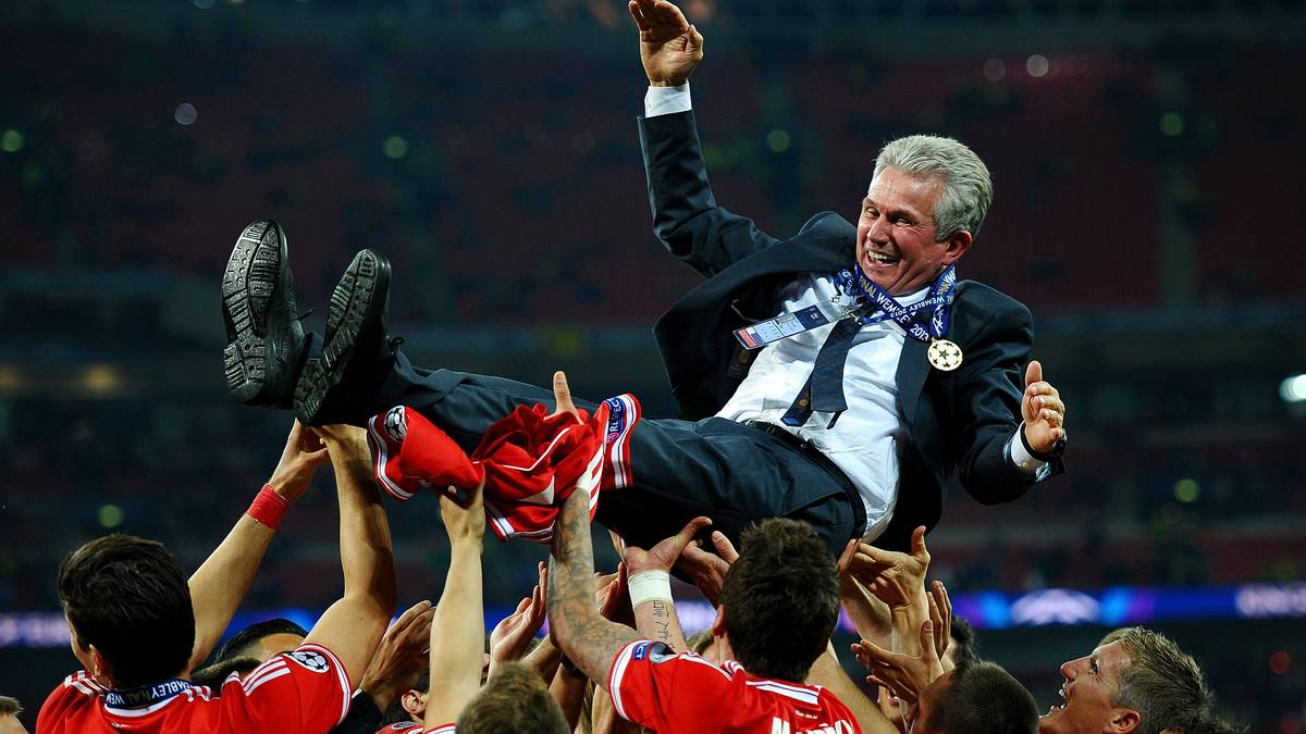 JUPP HEYNCKES: Ein drittes Mal übernahm Heynckes 2011 das Ruder und feierte mit dem Triple 2013 den größten Erfolg der Vereinsgeschichte. Bereits im Januar des Jahres war Pep Guardiola als neuer Trainer verkündet worden