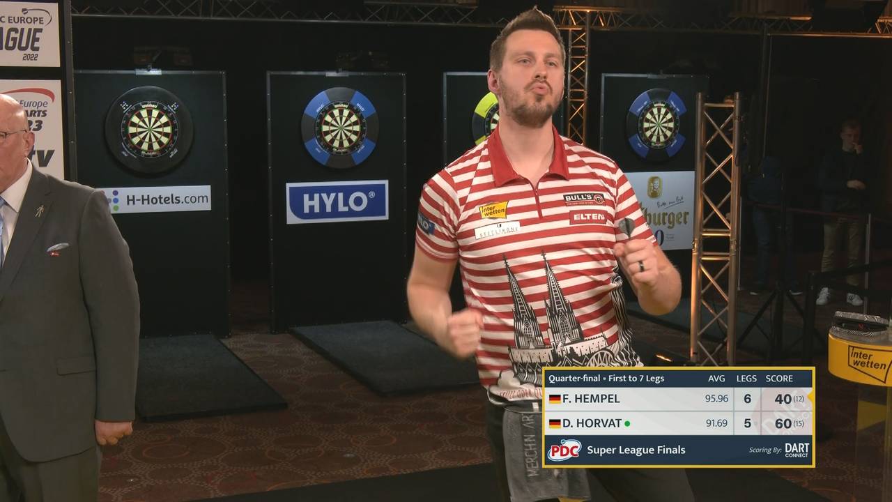 Super League: Florian Hempel besiegt Dragutin Horvat und steht im Halbfinale