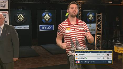 Der Traum vom Ally Pally lebt! Florian Hempel steht im Halbfinale der Europe Super League und braucht somit nur noch zwei Siege, um sich sein WM-Ticket zu sichern.